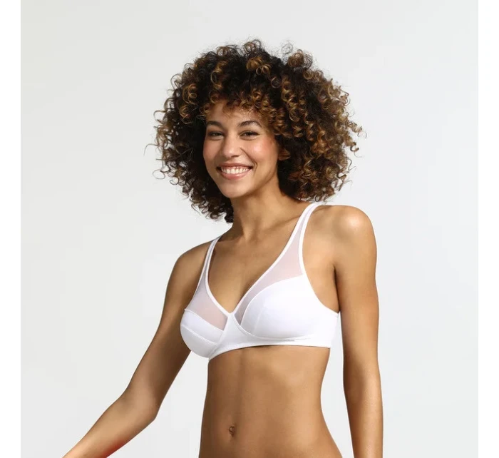 Dámska podprsenka bez kostíc DIM GENEROUS WIREFREE BRA - DIM - biela Dámska podprsenka bez kostíc DIM GENEROUS WIREFREE BRA - DIM - biela