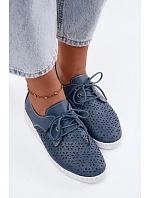 Dámske kožené poltopánky Azura Dark Blue Softie Dámske kožené poltopánky Azura Dark Blue Softie