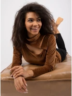 Blúzka DHJ BZ 6561.09P hnedá