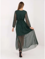 Sukienka IT SK model 21782450 ciemny zielony - FPrice Sukienka IT SK model 21782450 ciemny zielony - FPrice