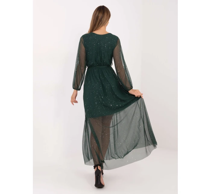 Sukienka IT SK model 21782450 ciemny zielony - FPrice Sukienka IT SK model 21782450 ciemny zielony - FPrice