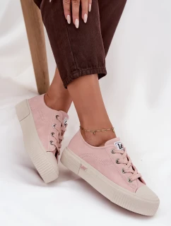 Dámske tenisky na platforme LEE ISLA C WOMEN LOW - ružové