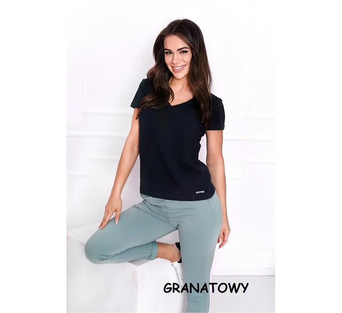 Dámske tričko s krátkym rukávom Serek brown - Off Pink