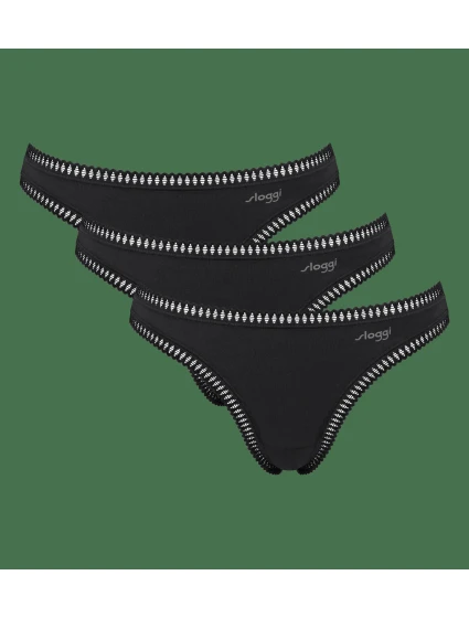 sloggi GO Crush String C3P - BLACK - SLOGGI BLACK - SLOGGI sloggi GO Crush String C3P - BLACK - SLOGGI BLACK - SLOGGI