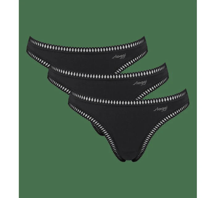 sloggi GO Crush String C3P - BLACK - SLOGGI BLACK - SLOGGI sloggi GO Crush String C3P - BLACK - SLOGGI BLACK - SLOGGI