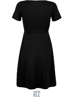 Šaty s krátkým rukávem deep black model 22499918 - NEOBLU Šaty s krátkým rukávem deep black model 22499918 - NEOBLU