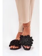 Ploché Dámské Pantofle S Mašlí Černé model 21688613 - Boto