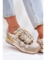 Tenisky Sportovní Boty Dámské model 21690091 Zlaté - D.Franklin