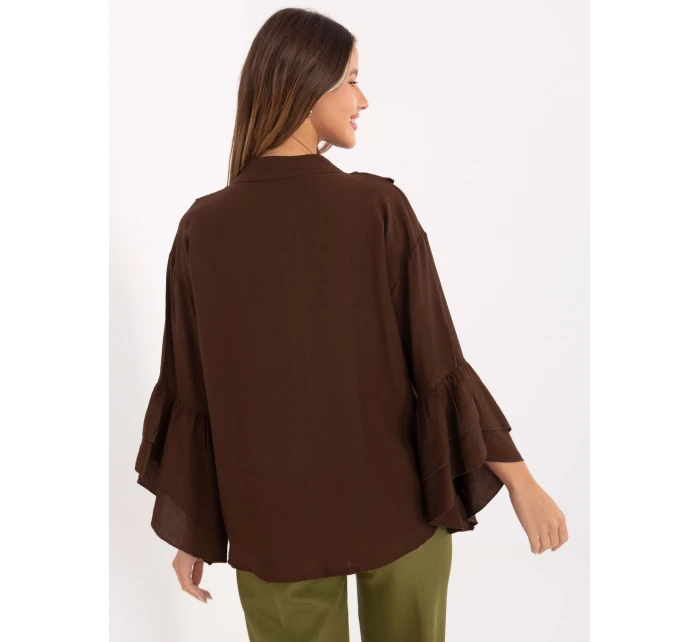 MI košeľa KS 32330.05P hnedá