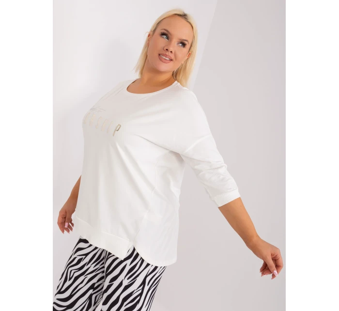 Bluzka RV BZ model 19465518 ecru - FPrice Bluzka RV BZ model 19465518 ecru - FPrice