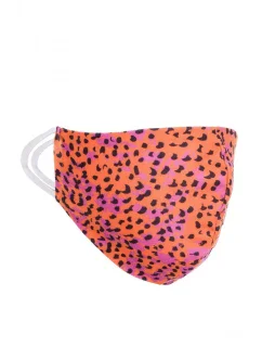 Ochranná maska s potlačou - oranžová