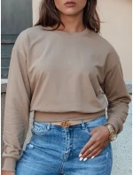 dámská klasická mikina světle hnědá Dstreet model 21978472 - FashionStreet dámská klasická mikina světle hnědá Dstreet model 21978472 - FashionStreet