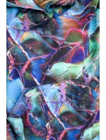 Dámska klokanie mikina vo svetlo modrej mramorovanej farbe s kapucňou 390-1