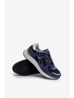 Sneakersy Buty Sportowe Męskie INBLU IU000006 Granatowe