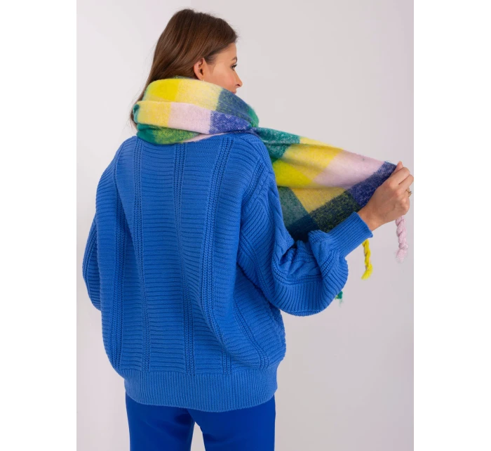 Szalik AT SZ model 19424473 kobaltowy - FPrice Szalik AT SZ model 19424473 kobaltowy - FPrice