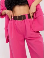 Spodnie DHJ SP  ciemny różowy model 20831809 - FPrice