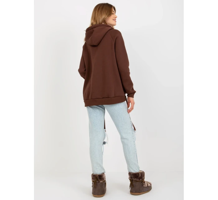 Mikina TW BL 1003.95P tmavo hnedá