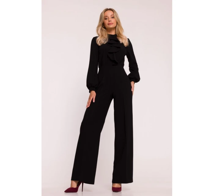 S420 Kombinéza s volánom - čierna