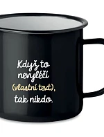 Personalizovaný retro plechový pohár – ak to nezvládne on… tak už nikto
