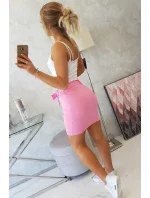 Zavinovacia sukňa 8984 ružová - Kesi