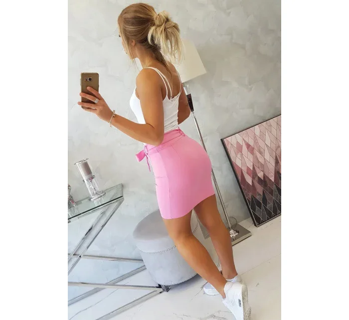 Zavinovacia sukňa 8984 ružová - Kesi