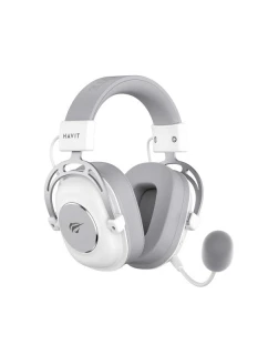 Herné slúchadlá Havit 2.4G H2002YG bielo-sivé
