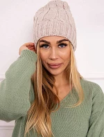 Fleecová čiapka Iwona K221 beige