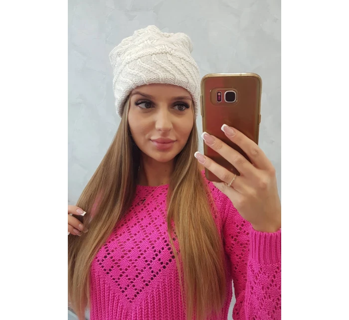 Dámska čiapka Dagmara K332 biela Dámska čiapka Dagmara K332 biela