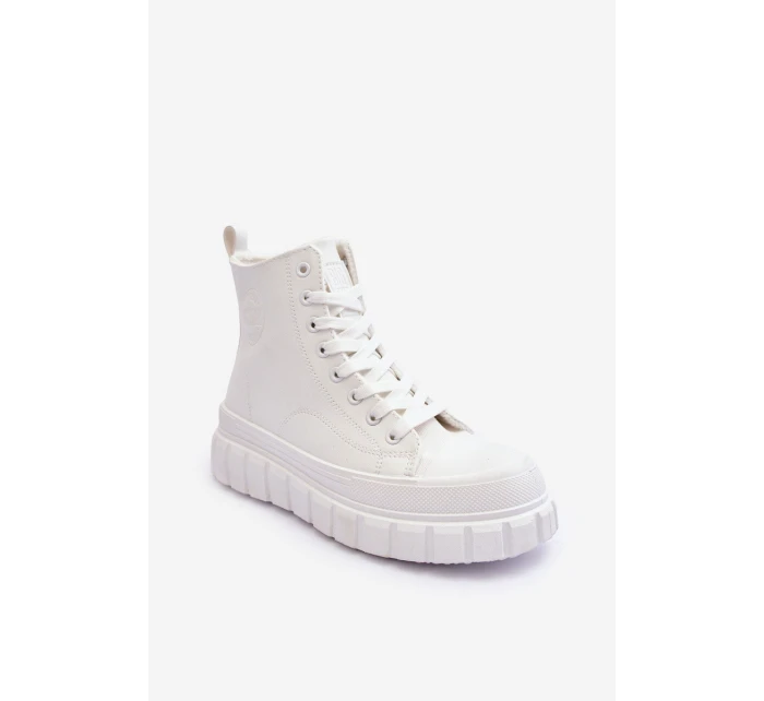 Kožené Tenisky Na Zip Big Star Bílé model 21634187 - Big Star Shoes Kožené Tenisky Na Zip Big Star Bílé model 21634187 - Big Star Shoes