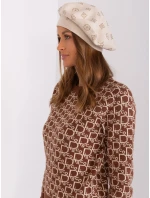 Czapka AT CZ model 18985203 jasny beżowy - FPrice