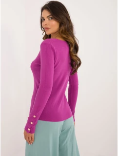 Sweter AT SW model 20742507 ciemny fioletowy - FPrice