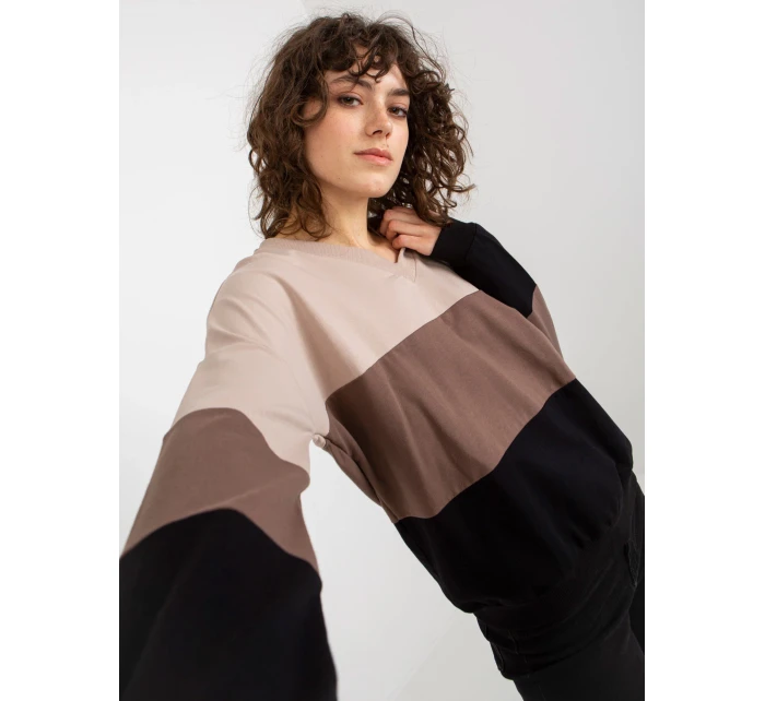 Mikina RV BL 8328.34X čierna a béžová Mikina RV BL 8328.34X čierna a béžová