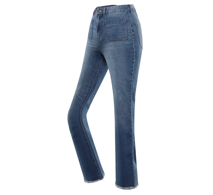 Dámske džínsy s vysokým pásom NAX NAX DAWEA dk.metal blue Dámske džínsy s vysokým pásom NAX NAX DAWEA dk.metal blue