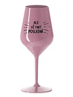 ALEBO FAKT POSLEDNÝ - svetloružový nerozbitný pohár na víno 470 ml