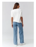 Sveter s krátkym rukávom model 224082 Makadamia