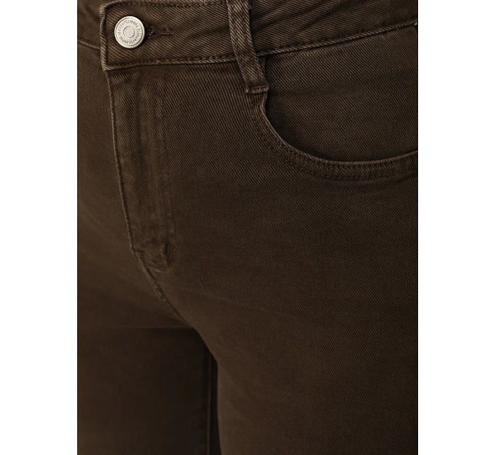 Jeansy damskie wide leg brązowe model 22123831 - FashionStreet