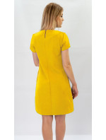 Žluté trapézové šaty model 7739778 - INPRESS