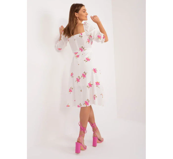 Šaty LK SK 508964 3.95 biela a ružová Šaty LK SK 508964 3.95 biela a ružová