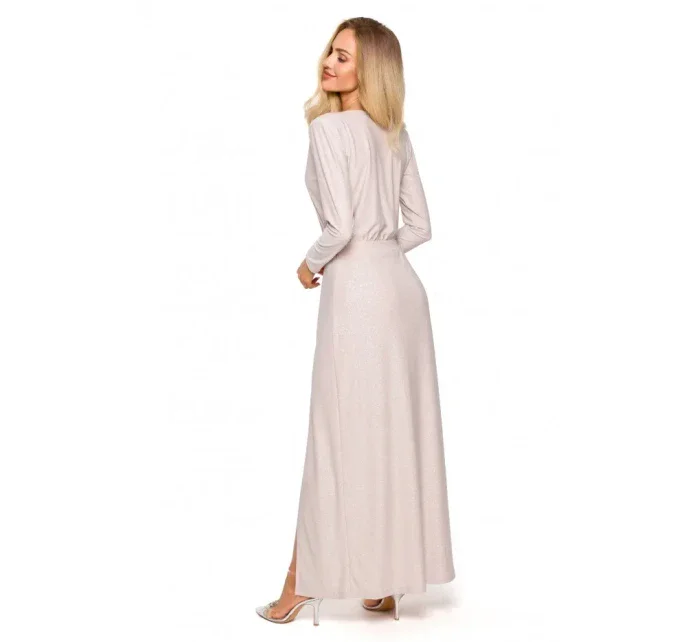 model 21874806 Maxi šaty s dlouhými rukávy černé - Moe model 21874806 Maxi šaty s dlouhými rukávy černé - Moe