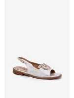 Dámske sandále KV51-003 Silver-gold - S.Barski