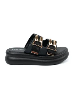 Pekné dámske čierne ponožky s platformou