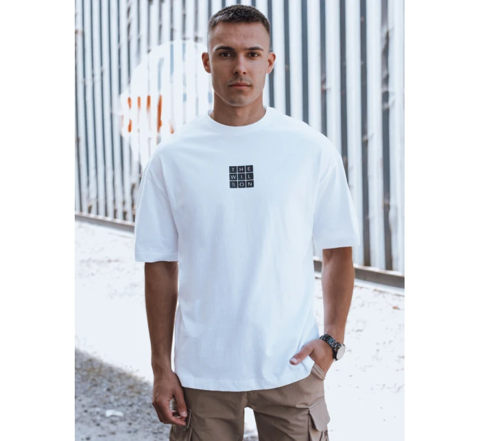 Pánské tričko s potiskem bílé Dstreet model 21975558 - FashionStreet Pánské tričko s potiskem bílé Dstreet model 21975558 - FashionStreet