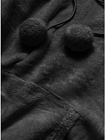 Černá dámská plyšová mikina model 16150327 - J.STYLE Černá dámská plyšová mikina model 16150327 - J.STYLE