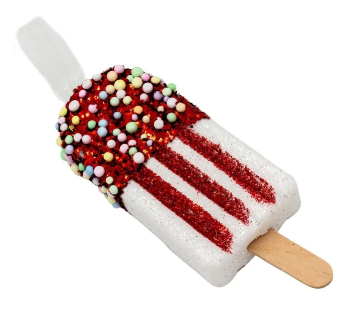 ZMRZLINOVÁ DEKORÁCIA ZÁVESNÁ OZDOBA 3KS BIELA