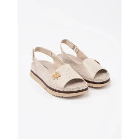 Krásne dámske hnedé sandále na platforme