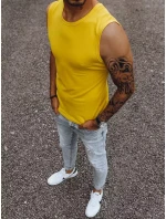 Pánská košile bez rukávů bez potisku žlutá Dstreet model 21965048 - FashionStreet