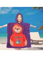 PončoBavlnené svetové detské plážové pončo s kapucňou 60x60 PončoBavlnené svetové detské plážové pončo s kapucňou 60x60