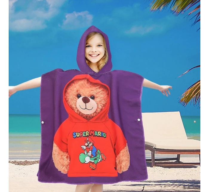 PončoBavlnené svetové detské plážové pončo s kapucňou 60x60 PončoBavlnené svetové detské plážové pončo s kapucňou 60x60