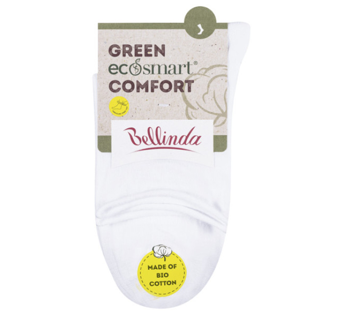 Dámske ponožky z bio bavlny s netlačícím lemom GREEN EcoSMART COMFORT SOCKS - Bellinda - biela