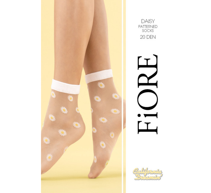 Punčochové ponožky Daisy 20 den poudre - Fiore
